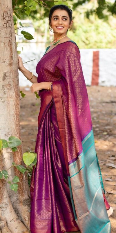 KPR 207 Wine Color Soft Lichi Silk Saree with Lace Work & Lace Border. Get it for ₹1299. Delivery 4-6 Working Days. Shop now. | Creative Sarees, Embroidered Sarees, Bollywood Sarees, Designer Sarees, Ethnic Saree, Modern Digital sarees, Party Wear Sarees, Sarees
