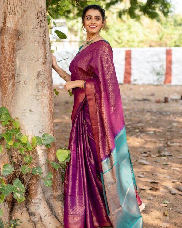 KPR 207 Wine Color Soft Lichi Silk Saree with Lace Work & Lace Border. Get it for ₹1299. Delivery 4-6 Working Days. Shop now. | Creative Sarees, Embroidered Sarees, Bollywood Sarees, Designer Sarees, Ethnic Saree, Modern Digital sarees, Party Wear Sarees, Sarees