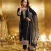 KF 1708 Black Faux Georgette Salwar Suit with Embroidery Work. Available at ₹1999 only. Delivery 4-6 Working Days. Shop now. | Casual Suits, Jump Suits, Tops & Bottoms, Track Suits, Trendy Wear, Creative suits, Designer Suits, Palazzo Suits, Party Wear Suits, Patiala Suits, Salwar suit, Straight Suits