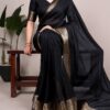 YNF 7908 Black Mass Mello Saree with Zari Work. Wedding, Party, Festive, Events Introductory Price ₹1449. Delivery 4-6 Working Days. Shop now. | Creative Sarees, Embroidered Sarees, Bollywood Sarees, Designer Sarees, Ethnic Saree, Modern Digital sarees, Party Wear Sarees, Sarees