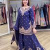 LG 2029 Blue Chinon Salwar Suit with Embroidery Work. Wedding, Party, Festive, Events, Special Price ₹2399. Delivery 4-6 Working Days. Shop now. | Casual Suits, Jump Suits, Tops & Bottoms, Track Suits, Trendy Wear, Creative suits, Designer Suits, Palazzo Suits, Party Wear Suits, Patiala Suits, Salwar suit, Straight Suits