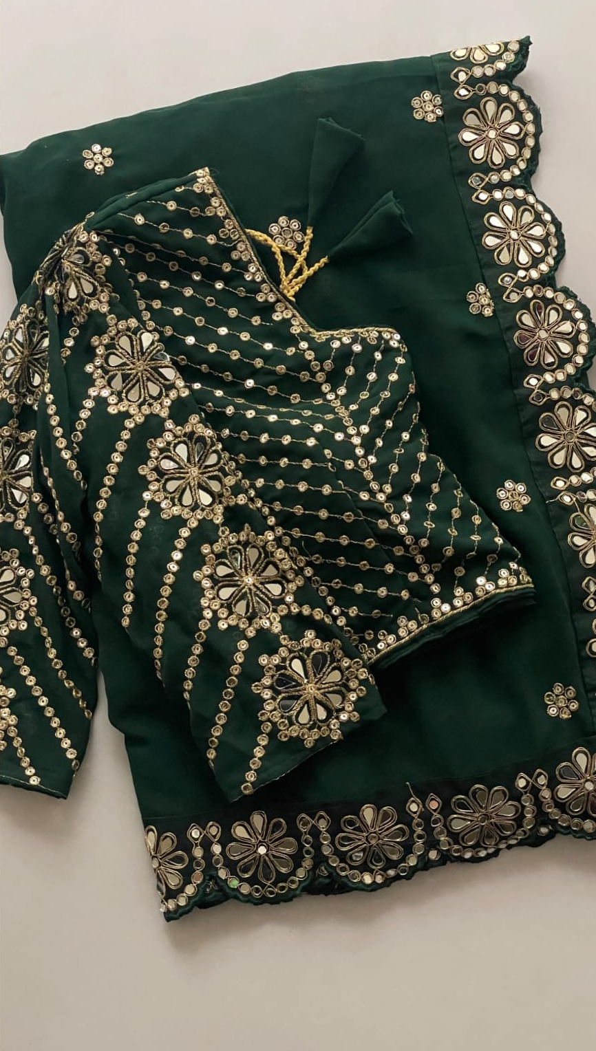 DF 3457 Green Color Georgette Sequence Original Mirror Work Saree Casual, Wedding, Festive, Events . Expected Delivery 4-6 Working Days @2099/- only | Creative Sarees, Embroidered Sarees, Bollywood Sarees, Designer Sarees, Ethnic Saree, Modern Digital sarees, Party Wear Sarees, Sarees