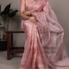 YNF 7402 Light Pink Color Poly Shimmer Saree with Embroidery Work. Wedding, Party, Festive Festive Deal ₹2499. Delivery 4-6 Working Days. Shop now. | Creative Sarees, Embroidered Sarees, Bollywood Sarees, Designer Sarees, Ethnic Saree, Modern Digital sarees, Party Wear Sarees, Sarees