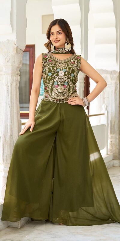 Ram 107 Mahendi in Color Star Georgette Embroidery Work Salwar Suit . Festive Deal ₹2099. Delivery 4-6 Working Days. Shop now. | Casual Suits, Jump Suits, Creative suits, Designer Suits, Palazzo Suits, Party Wear Suits, Patiala Suits, Salwar suit, Straight Suits