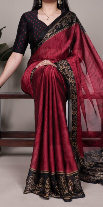 YNF 7103 Maroon Rangoli Silk Saree Perfect for Wedding, Party, Karwa Chauth, Makar Sankranti, Baisakhi – . Available at ₹1449 only. Delivery 4-6 Work | Creative Sarees, Embroidered Sarees, Bollywood Sarees, Designer Sarees, Ethnic Saree, Modern Digital sarees, Party Wear Sarees, Sarees