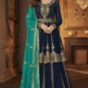 DS A 9125 Navy Blue Faux Georgette Salwar Suit with Embroidery Work. Special Price ₹2599. Delivery 4-6 Working Days. Shop now. | Casual Suits, Jump Suits, Tops & Bottoms, Track Suits, Trendy Wear, Creative suits, Designer Suits, Palazzo Suits, Party Wear Suits, Patiala Suits, Salwar suit, Straight Suits
