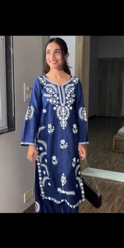 BE 398 Navy Blue Rayon Salwar Suit with Embroidery Work. Wedding, Party, Festive, Events Get it for ₹1799. Delivery 4-6 Working Days. Shop now. | Casual Suits, Jump Suits, Tops & Bottoms, Track Suits, Trendy Wear, Creative suits, Designer Suits, Palazzo Suits, Party Wear Suits, Patiala Suits, Salwar suit, Straight Suits