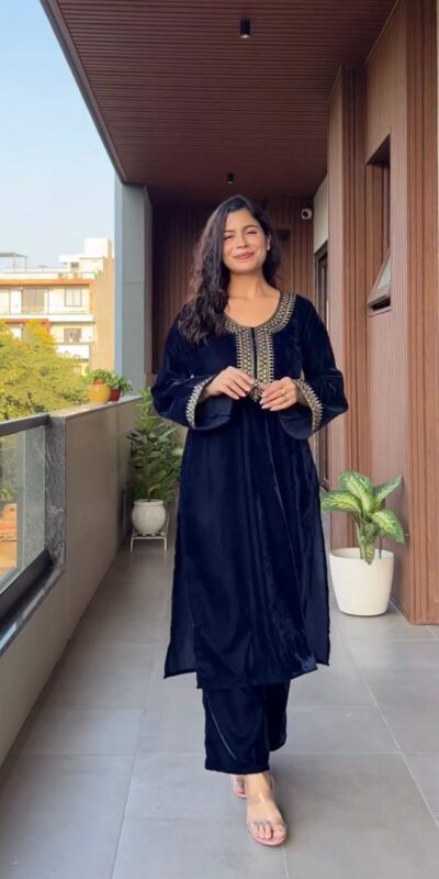 LG 2023 Navy Blue Velvet Salwar Suit with Embroidery Work. Wedding, Party, Festive, Events Get it for ₹2029. Delivery 4-6 Working Days. Shop now. | Casual Suits, Jump Suits, Tops & Bottoms, Track Suits, Trendy Wear, Creative suits, Designer Suits, Palazzo Suits, Party Wear Suits, Patiala Suits, Salwar suit, Straight Suits