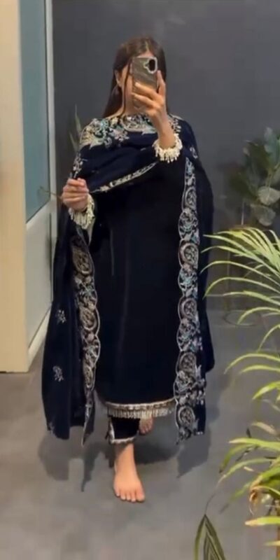 RTC 5935 Navy Blue in Viscose Velvet Lace Work Salwar Suit . Wedding, Party, Festive, Events, Get it for ₹2049. Delivery 4-6 Working Days. Shop now. | Bollywood Lehenga, Creative Lehenga, Designer Lehenga, Embroidered Lehenga, Lehenga, Party Wear Lehenga