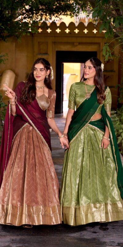 LNB 2026 Peach Color Dupion Silk Lehenga Choli With Zari Work.Wedding, Party, Festive, Events, Special Price ₹1999. Delivery 4-6 Working Days. Shop now. | Bollywood Lehenga, Creative Lehenga, Designer Lehenga, Embroidered Lehenga, Lehenga, Party Wear Lehenga