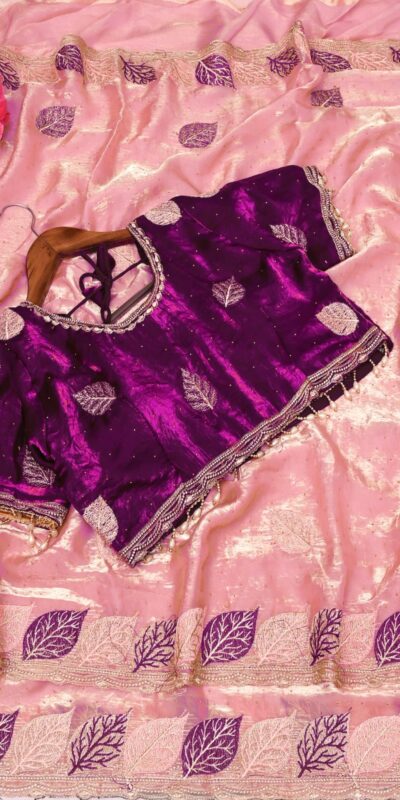 SC 1005 Peach in Soft fandy Silk Embroidery Work & Lace Work Saree . Available at ₹2499 only. Delivery 4-6 Working Days. Shop now. | Creative Sarees, Embroidered Sarees, Bollywood Sarees, Designer Sarees, Ethnic Saree, Modern Digital sarees, Party Wear Sarees, Sarees