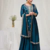 FC 2102 Peacock Blue Blooming Vichitra Salwar Suit with Embroidery Work. Festive Deal ₹2549. Delivery 4-6 Working Days. Shop now. | Casual Suits, Jump Suits, Tops & Bottoms, Track Suits, Trendy Wear, Creative suits, Designer Suits, Palazzo Suits, Party Wear Suits, Patiala Suits, Salwar suit, Straight Suits