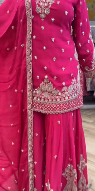 LG 2029 Pink Chinon Salwar Suit with Embroidery Work. Wedding, Party, Festive, Events, Special Price ₹2399. Delivery 4-6 Working Days. Shop now. | Casual Suits, Jump Suits, Tops & Bottoms, Track Suits, Trendy Wear, Creative suits, Designer Suits, Palazzo Suits, Party Wear Suits, Patiala Suits, Salwar suit, Straight Suits