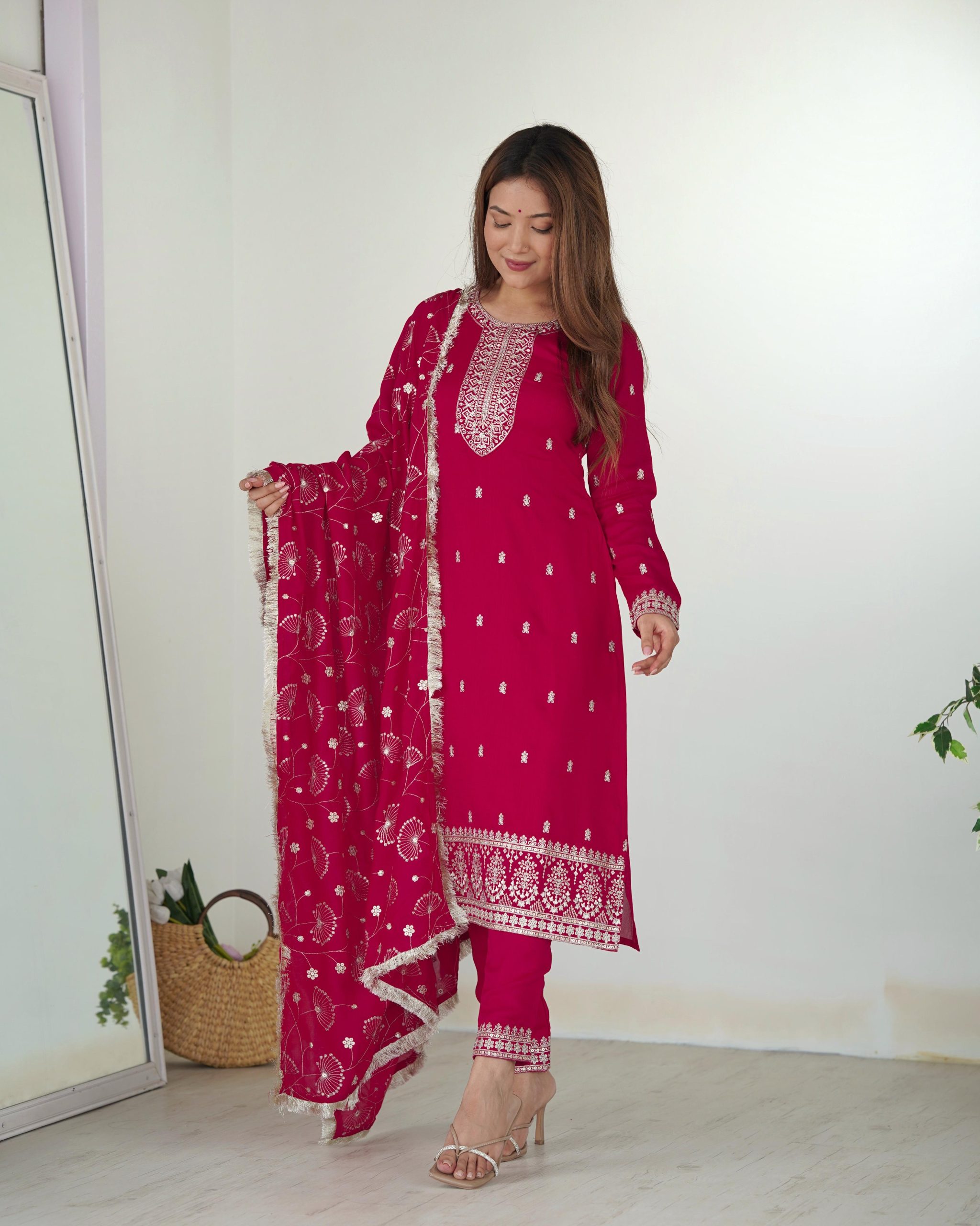 KB 276 pink Color Rangoli Silk Sequence Jari Work Salwar Suit Casual, Wedding, Party, Festive, Events Etc.4-6 Working Days@ 2049/-only | Casual Suits, Jump Suits, Creative suits, Designer Suits, Palazzo Suits, Party Wear Suits, Patiala Suits, Salwar suit, Straight Suits