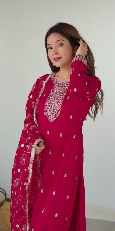 KB 276 pink Color Rangoli Silk Sequence Jari Work Salwar Suit Casual, Wedding, Party, Festive, Events Etc.4-6 Working Days@ 2049/-only | Casual Suits, Jump Suits, Creative suits, Designer Suits, Palazzo Suits, Party Wear Suits, Patiala Suits, Salwar suit, Straight Suits