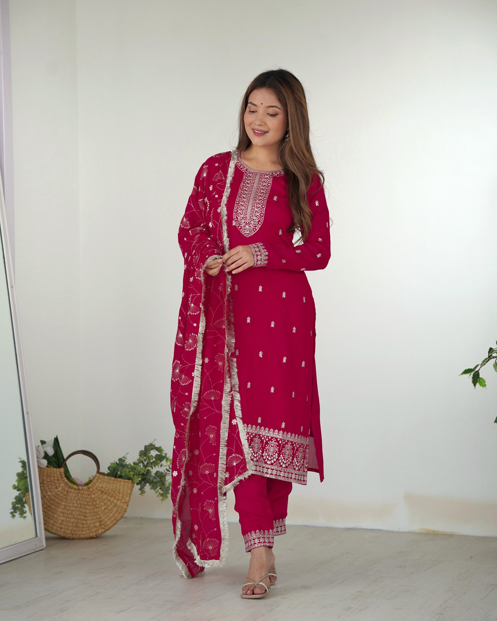 KB 276 pink Color Rangoli Silk Sequence Jari Work Salwar Suit Casual, Wedding, Party, Festive, Events Etc.4-6 Working Days@ 2049/-only | Casual Suits, Jump Suits, Creative suits, Designer Suits, Palazzo Suits, Party Wear Suits, Patiala Suits, Salwar suit, Straight Suits