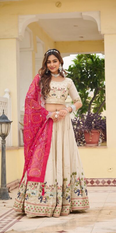 Ram 143 Pink in Color Tissue Silk Embroidery Work Lehenga Choli . Now at just ₹3249. Delivery 4-6 Working Days. Shop now. | Bollywood Lehenga, Creative Lehenga, Designer Lehenga, Embroidered Lehenga, Lehenga, Party Wear Lehenga