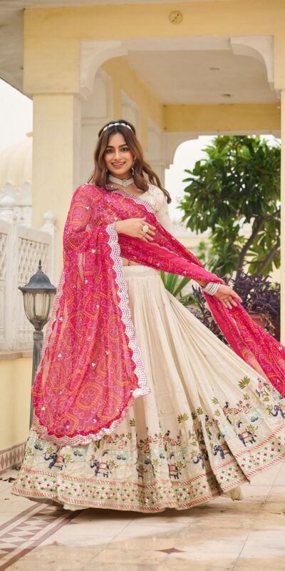 Ram 143 Pink in Color Tissue Silk Embroidery Work Lehenga Choli . Now at just ₹3249. Delivery 4-6 Working Days. Shop now. | Bollywood Lehenga, Creative Lehenga, Designer Lehenga, Embroidered Lehenga, Lehenga, Party Wear Lehenga