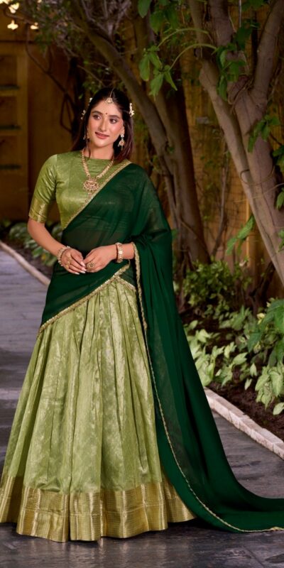 LNB 2026 Pista Color Dupion Silk Lehenga Choli With Zari Work.Wedding, Party, Festive, Events, Special Price ₹1999. Delivery 4-6 Working Days. Shop now. | Bollywood Lehenga, Creative Lehenga, Designer Lehenga, Embroidered Lehenga, Lehenga, Party Wear Lehenga