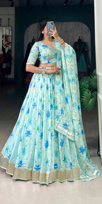 LNB 1036 Pista Color Tabby Silk with Lace Work Lehenga Choli . Wedding, Party, Festive, Events, Grab it for ₹1999. Delivery 4-6 Working Days. Shop now. | Bollywood Lehenga, Creative Lehenga, Designer Lehenga, Embroidered Lehenga, Lehenga, Party Wear Lehenga