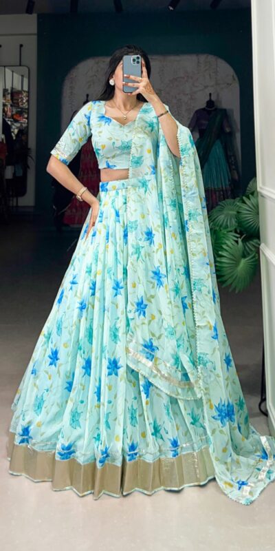 LNB 1036 Pista Color Tabby Silk with Lace Work Lehenga Choli . Wedding, Party, Festive, Events, Grab it for ₹1999. Delivery 4-6 Working Days. Shop now. | Bollywood Lehenga, Creative Lehenga, Designer Lehenga, Embroidered Lehenga, Lehenga, Party Wear Lehenga