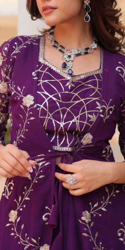 Ram 073 Purple Color Fox Georgette Lehenga Choli with Embroidery Work. Festive Deal ₹2149. Delivery 4-6 Working Days. Shop now. | Bollywood Lehenga, Creative Lehenga, Designer Lehenga, Embroidered Lehenga, Lehenga, Party Wear Lehenga