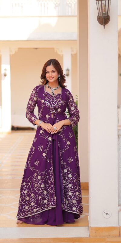 Ram 073 Purple Color Fox Georgette Lehenga Choli with Embroidery Work. Festive Deal ₹2149. Delivery 4-6 Working Days. Shop now. | Bollywood Lehenga, Creative Lehenga, Designer Lehenga, Embroidered Lehenga, Lehenga, Party Wear Lehenga