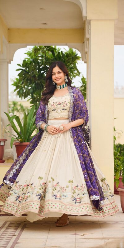 Ram 143 Purple in Color Tissue Silk Embroidery Work Lehenga Choli . Now at just ₹3249. Delivery 4-6 Working Days. Shop now. | Bollywood Lehenga, Creative Lehenga, Designer Lehenga, Embroidered Lehenga, Lehenga, Party Wear Lehenga
