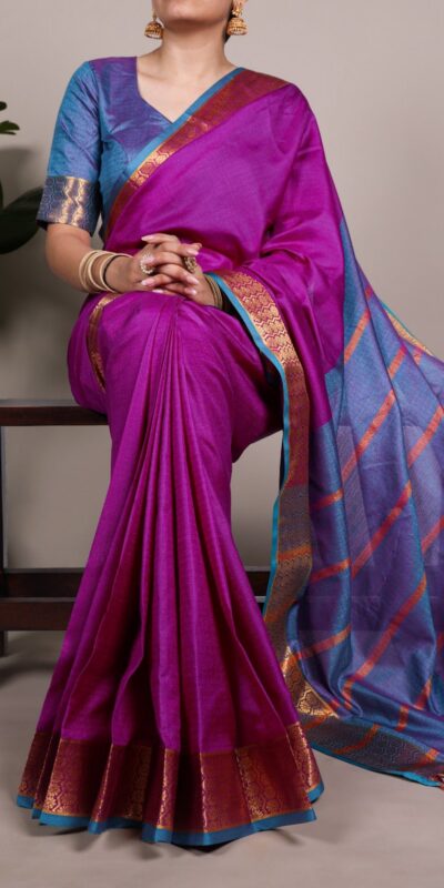 YNF 7408 Rani Pink Color Poly Cotton Saree With Zari Work. Wedding, Party, Festive, Events, Affordable Price ₹1399. Delivery 4-6 Working Days. Shop now. | Creative Sarees, Embroidered Sarees, Bollywood Sarees, Designer Sarees, Ethnic Saree, Modern Digital sarees, Party Wear Sarees, Sarees