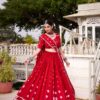 LNB 1663 Red Color Pure Chander Bandhej Print With Lace Touch Up Lehenga Choli Wedding, Party, Festive, Events Etc. Delivery 4-6 Working Days Rs 1899 | Creative Lehenga, Bollywood Lehenga, Designer Lehenga, Embroidered Lehenga, Lehenga, Party Wear Lehenga