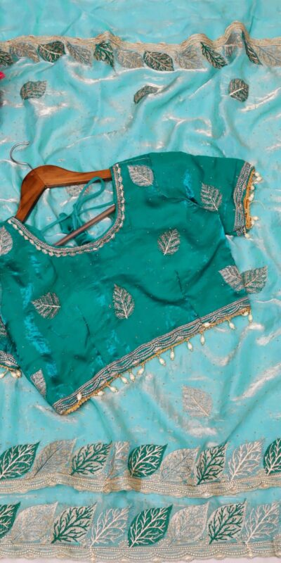 SC 1005 Sky Blue in Soft fandy Silk Embroidery Work & Lace Work Saree . Available at ₹2499 only. Delivery 4-6 Working Days. Shop now. | Creative Sarees, Embroidered Sarees, Bollywood Sarees, Designer Sarees, Ethnic Saree, Modern Digital sarees, Party Wear Sarees, Sarees