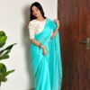 AC CHERRY Sky Blue Soft Organza With Handwork Saree Wedding, Party, Festive, Events Affordable Price ₹2099. Delivery 4-6 Working Days. Shop now. | Creative Sarees, Embroidered Sarees, Bollywood Sarees, Designer Sarees, Ethnic Saree, Modern Digital sarees, Party Wear Sarees, Sarees