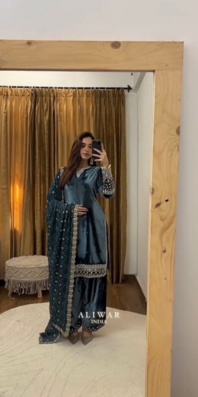 BE 412 Teal Georgette Salwar Suit with Embroidery Work. Wedding, Party, Festive, Events, Special Price ₹2149. Delivery 4-6 Working Days. Shop now. | Casual Suits, Jump Suits, Tops & Bottoms, Track Suits, Trendy Wear, Creative suits, Designer Suits, Palazzo Suits, Party Wear Suits, Patiala Suits, Salwar suit, Straight Suits