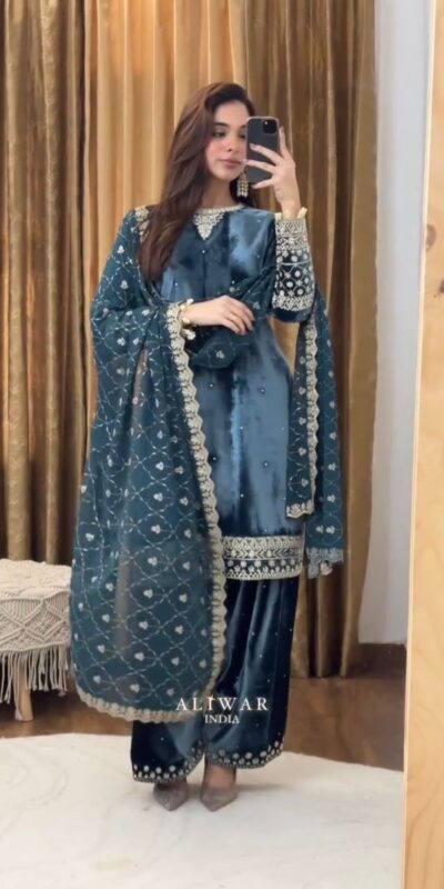 BE 412 Teal Georgette Salwar Suit with Embroidery Work. Wedding, Party, Festive, Events, Special Price ₹2149. Delivery 4-6 Working Days. Shop now. | Casual Suits, Jump Suits, Tops & Bottoms, Track Suits, Trendy Wear, Creative suits, Designer Suits, Palazzo Suits, Party Wear Suits, Patiala Suits, Salwar suit, Straight Suits