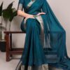 YNF 7908 Teal Mass Mello Saree with Zari Work. Wedding, Party, Festive, Events Introductory Price ₹1449. Delivery 4-6 Working Days. Shop now. | Creative Sarees, Embroidered Sarees, Bollywood Sarees, Designer Sarees, Ethnic Saree, Modern Digital sarees, Party Wear Sarees, Sarees