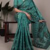 YNF 7414 Teal Poly Cotton Saree Thread Weaving Work Designer Work. Get it for ₹1549. Delivery 4-6 Working Days. Shop now. | Creative Sarees, Embroidered Sarees, Bollywood Sarees, Designer Sarees, Ethnic Saree, Modern Digital sarees, Party Wear Sarees, Sarees