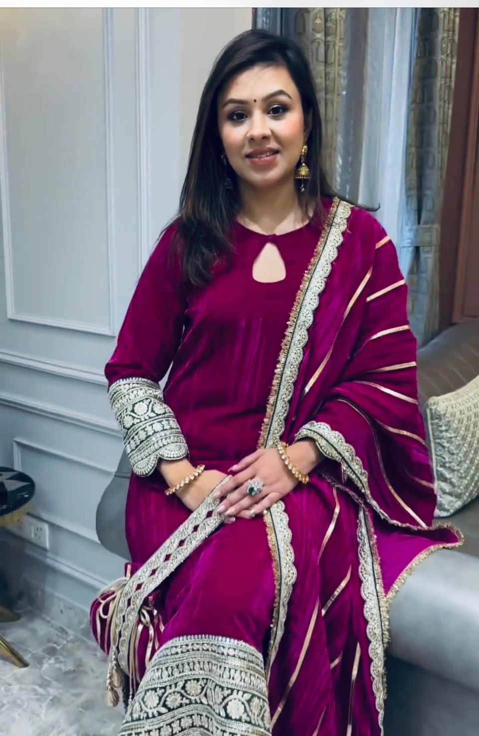 VLM 241 Wine in Crash Viscose Velvet Embroidery Work Salwar Suit . Affordable Price ₹2399. Delivery 4-6 Working Days. Shop now. | Casual Suits, Jump Suits, Creative suits, Designer Suits, Palazzo Suits, Party Wear Suits, Patiala Suits, Salwar suit, Straight Suits