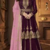 DS A 9125 Wine Faux Georgette Salwar Suit with Embroidery Work. Special Price ₹2599. Delivery 4-6 Working Days. Shop now. | Casual Suits, Jump Suits, Tops & Bottoms, Track Suits, Trendy Wear, Creative suits, Designer Suits, Palazzo Suits, Party Wear Suits, Patiala Suits, Salwar suit, Straight Suits