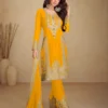 FC GULKAYRA 7473 Yellow Chinon Salwar Suit Perfect for Wedding, Party, Durga Puja, Eid, Sangeet – . Grab it for ₹3199. Delivery 4-6 Working Days. | Casual Suits, Jump Suits, Tops & Bottoms, Track Suits, Trendy Wear, Creative suits, Designer Suits, Palazzo Suits, Party Wear Suits, Patiala Suits, Salwar suit, Straight Suits