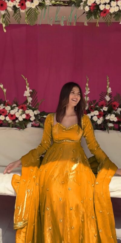 RTC 5937 Yellow Fendy silk Gown with Lace Work. Wedding, Party, Festive, Events Get it for ₹2149. Delivery 4-6 Working Days. Shop now. | Bollywood Gowns, Creative Gowns, Designer Gowns, Embroidered Gowns, Gowns, Party Wear Gowns