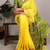 YNF 7408 Yellow Color Poly Cotton Saree With Zari Work. Wedding, Party, Festive, Events, Affordable Price ₹1399. Delivery 4-6 Working Days. Shop now. | Creative Sarees, Embroidered Sarees, Bollywood Sarees, Designer Sarees, Ethnic Saree, Modern Digital sarees, Party Wear Sarees, Sarees