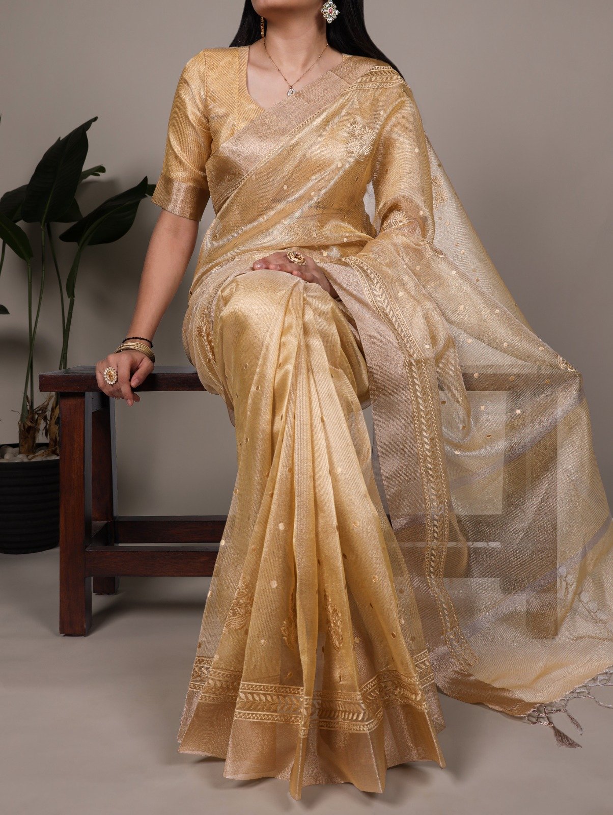 YNF 7402 Yellow Color Poly Shimmer Saree with Embroidery Work. Wedding, Party, Festive Festive Deal ₹2499. Delivery 4-6 Working Days. Shop now. | Creative Sarees, Embroidered Sarees, Bollywood Sarees, Designer Sarees, Ethnic Saree, Modern Digital sarees, Party Wear Sarees, Sarees