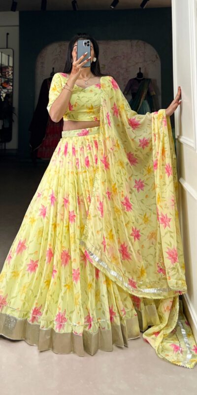 LNB 1036 Yellow Color Tabby Silk with Lace Work Lehenga Choli . Wedding, Party, Festive, Events, Grab it for ₹1999. Delivery 4-6 Working Days. Shop now. | Bollywood Lehenga, Creative Lehenga, Designer Lehenga, Embroidered Lehenga, Lehenga, Party Wear Lehenga