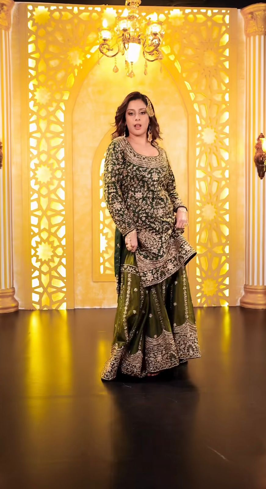 Mahendi Organza Silk Sequence Work Salwar Suit - Image 11