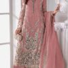 Peach Georgette Sequence Khatli Work Salwar Suit
