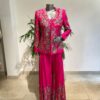 Pink Chinon Sequence Work Salwar Suit