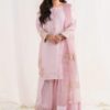 Baby Pink Natural Crep Silk Embroidery Salwar Suit