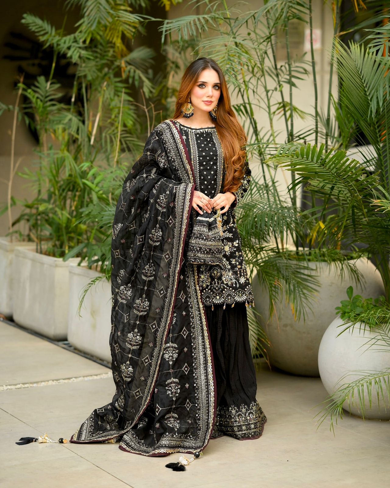 AD 213 Black Khajuri Crush Georgette Salwar Suit with Lace Work & Embroidery Work. Festive Deal ₹2649. Delivery 4-6 Working Days. Shop now. | Jump Suits, Tops & Bottoms, Track Suits, Salwar suit, Casual Suits, Creative suits, Designer Suits, Palazzo Suits, Party Wear Suits, Patiala Suits, Straight Suits, Trendy Wear