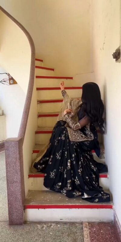 ZSR 3093 Black Faux Georgette Salwar Suit with Embroidery Work & Lace Work. Exclusive Offer ₹2149. Delivery 4-6 Working Days. Shop now. | Casual Suits, Jump Suits, Tops & Bottoms, Track Suits, Trendy Wear, Creative suits, Designer Suits, Palazzo Suits, Party Wear Suits, Patiala Suits, Salwar suit, Straight Suits