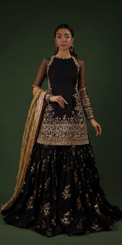 ZSR 3093 Black Faux Georgette Salwar Suit with Embroidery Work & Lace Work. Exclusive Offer ₹2149. Delivery 4-6 Working Days. Shop now. | Casual Suits, Jump Suits, Tops & Bottoms, Track Suits, Trendy Wear, Creative suits, Designer Suits, Palazzo Suits, Party Wear Suits, Patiala Suits, Salwar suit, Straight Suits